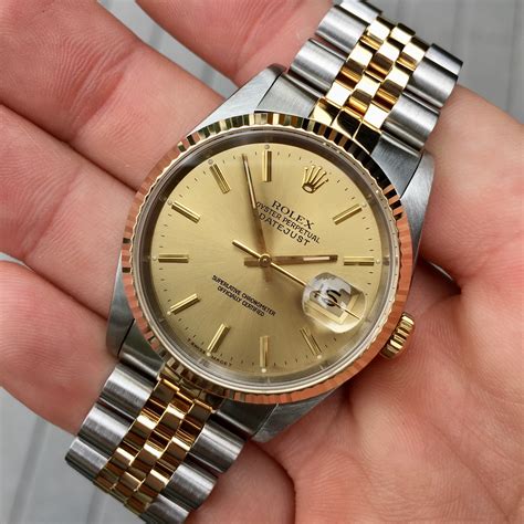 rolex datejust two tone 16233|Rolex Datejust 16233 price.